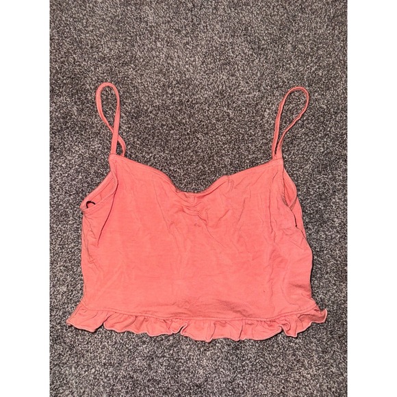 Forever 21 Cropped Pink Tank Top - Picture 1 of 3